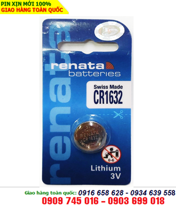 Pin Renata CR1632 lithium 3V chính hãng Renata Thụy Sĩ